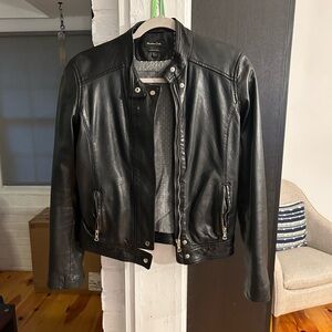 Massimo Dutti leather jacket